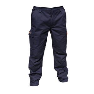 Result Mens Stretch Work Trousers / Pants (34inch Long Length) / Navy Blue